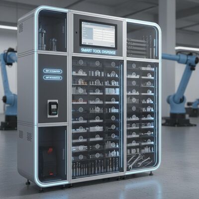 Flexible Smart RFID Cabinet Vending Solution for CNC turning tools, hand tools, integrate with ERP, SAP